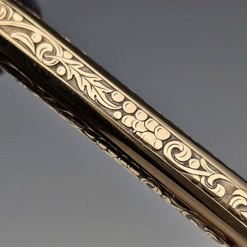 美國復古 Schafer K12 鍍金自動鉛筆/原子筆套裝附盒